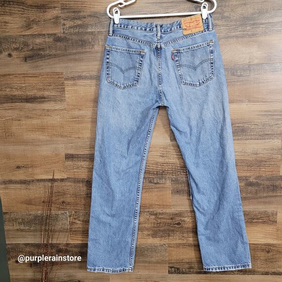Levi's Jeans Tag 33x32 Measures 32x31 Straight Fit 514 Medium Wash Western - Picture 2 of 12